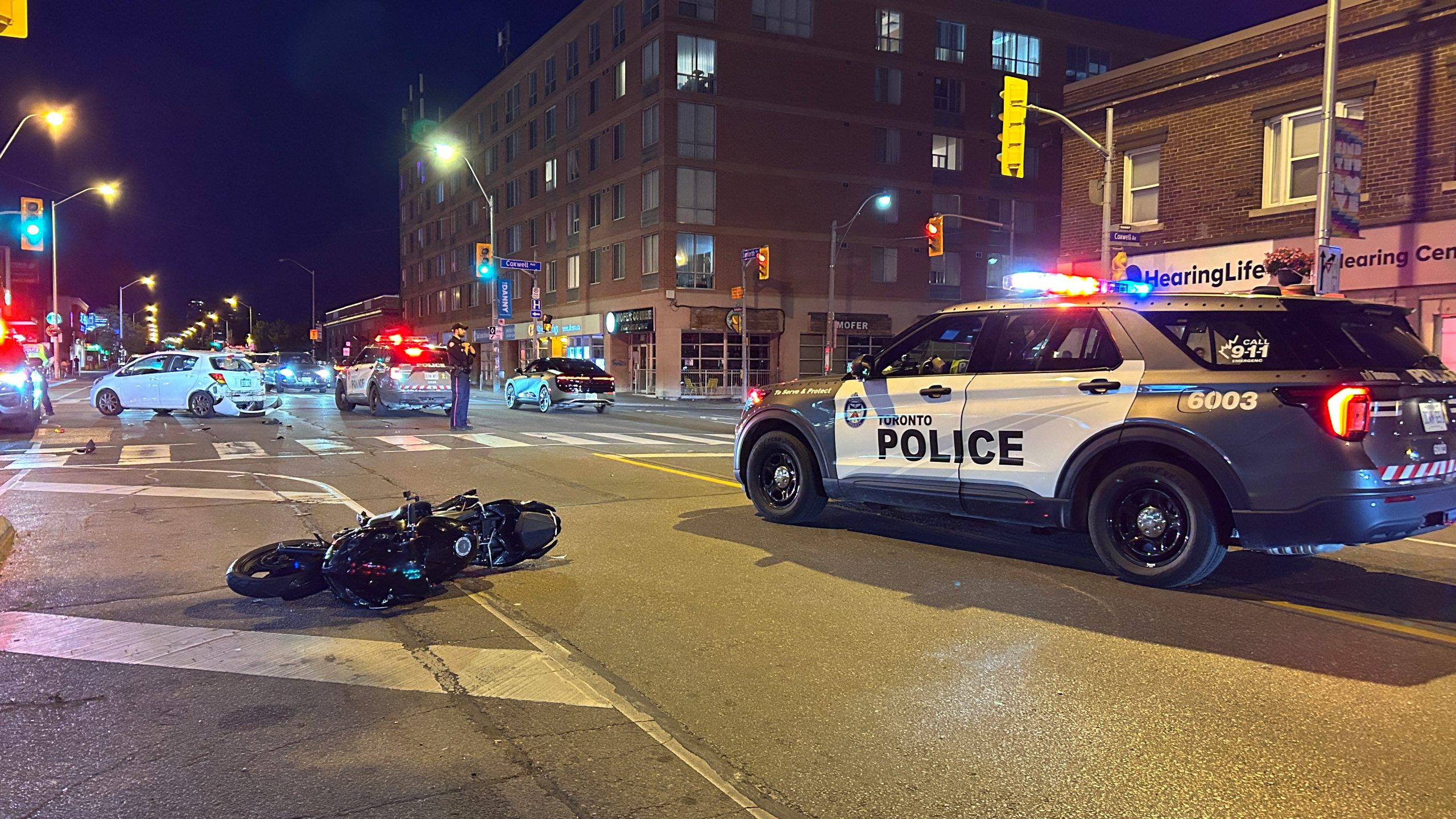 Motorcyclist seriously injured in east end crash