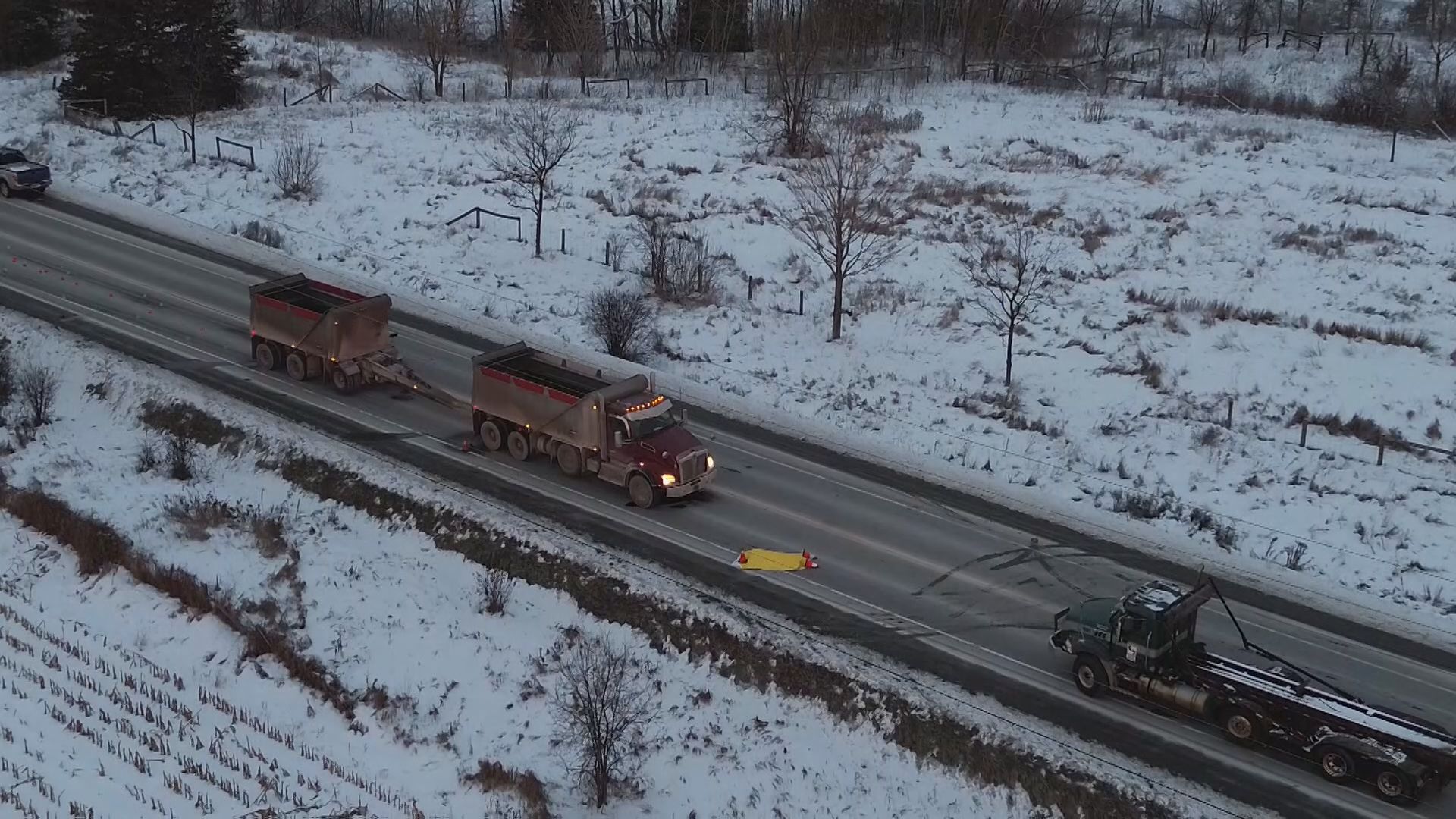 Pedestrian killed after being struck by dump truck in York Region