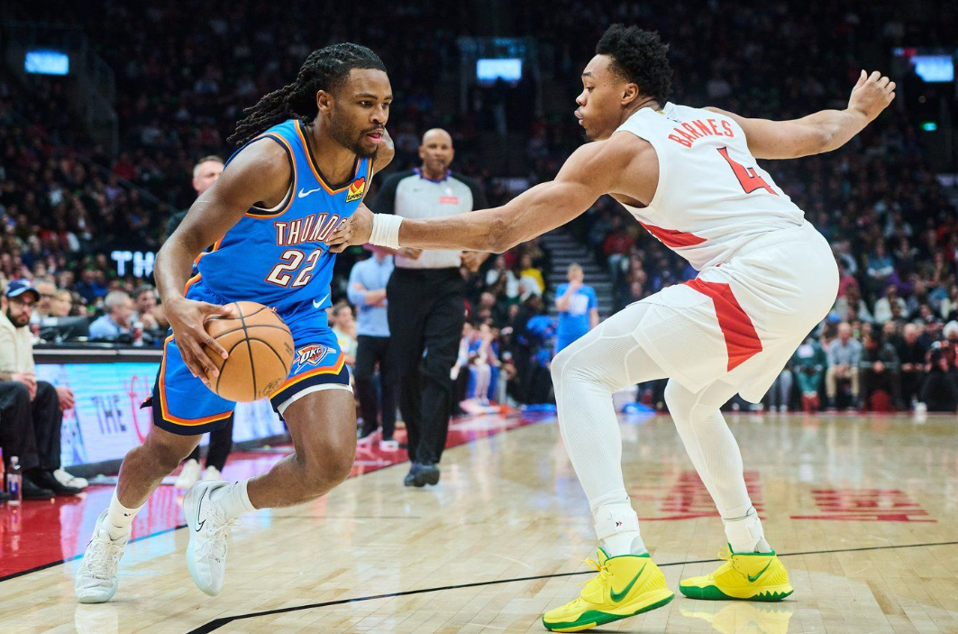 Previous Raptors Cason Wallace leads Thunder past Raptors 116-107