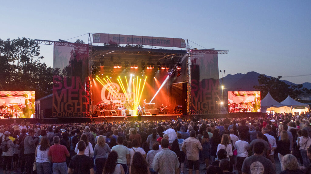 Concertgoers are shown attending an event at Pacific National Exhibition in Vancouver. PNE/HO