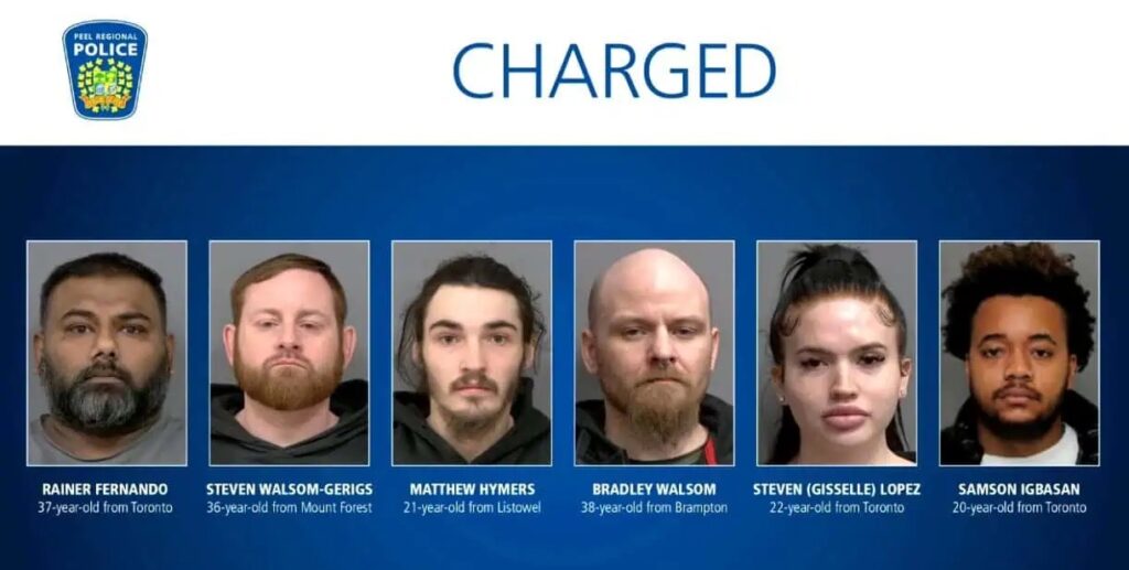 Luxury Car Theft Ring Busted in Peel Region: 6 Arrested