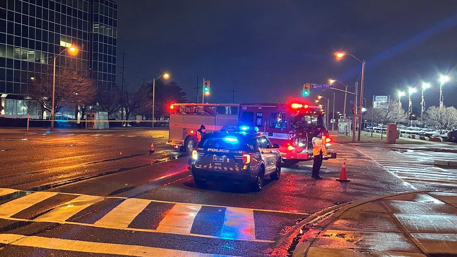 Man critically injured after being struck by vehicle in Rexdale