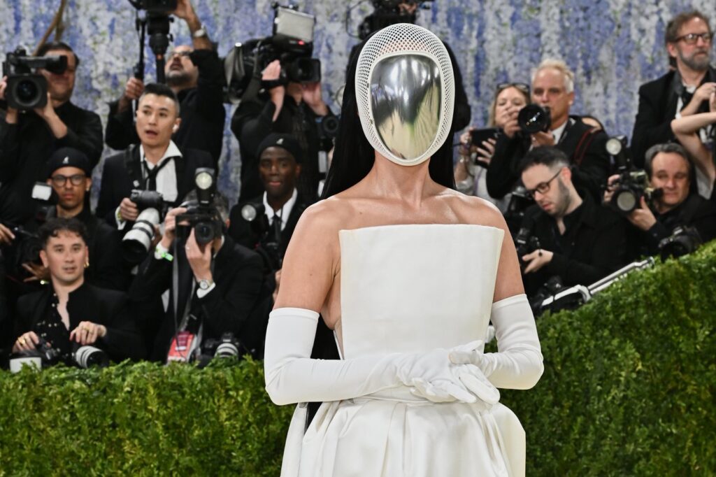 Katy Perry arrives at The Metropolitan Museum of Art's Costume Institute benefit gala celebrating the opening of the "Costume Art" exhibition on Monday, May 4, 2026, in New York. 