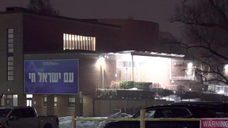 Shaarei Shomayim Synagogue on Glencairn Avenue in North York is shown on Saturday, March 7, 2026. CITYNEWS