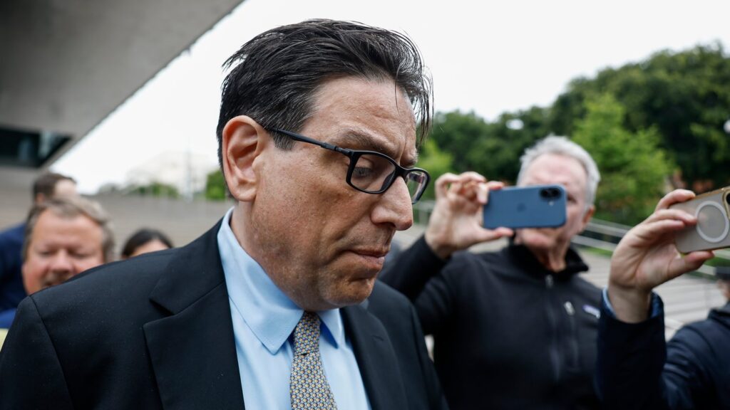 Erik Fleming departs federal court in Los Angeles after being sentenced in connection with the ketamine overdose death of actor Matthew Perry, on Wednesday, May 13, 2026, in Los Angeles. (AP Photo/Caroline Brehman)