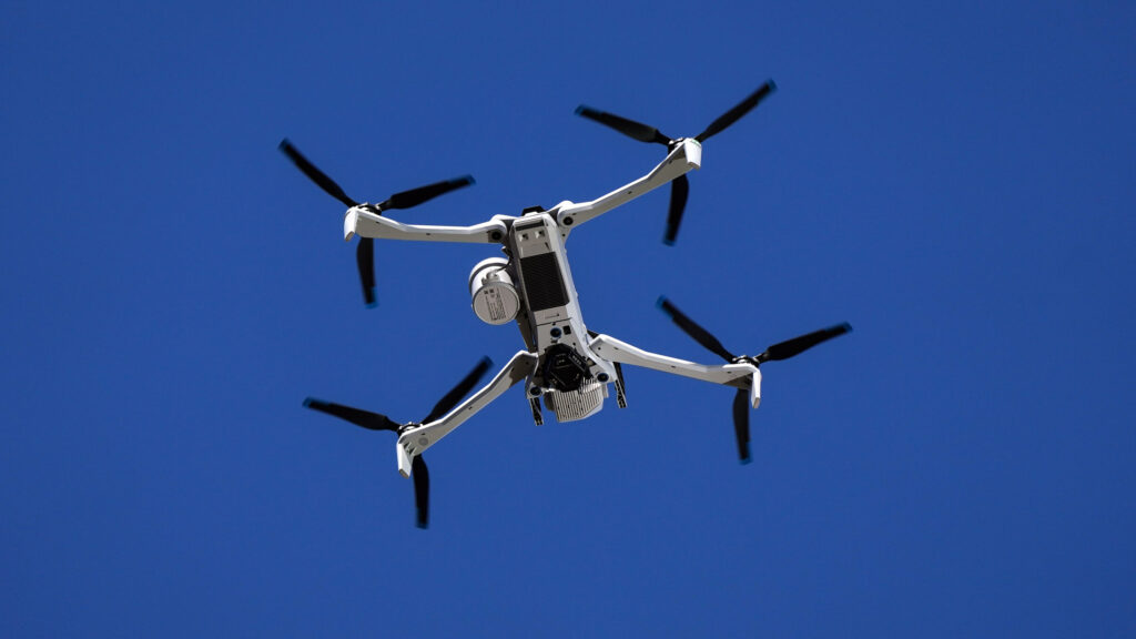 Photo shows a Skydio X10 drone on Wednesday, June 10, 2026.THE CANADIAN PRESS/Darryl Dyck