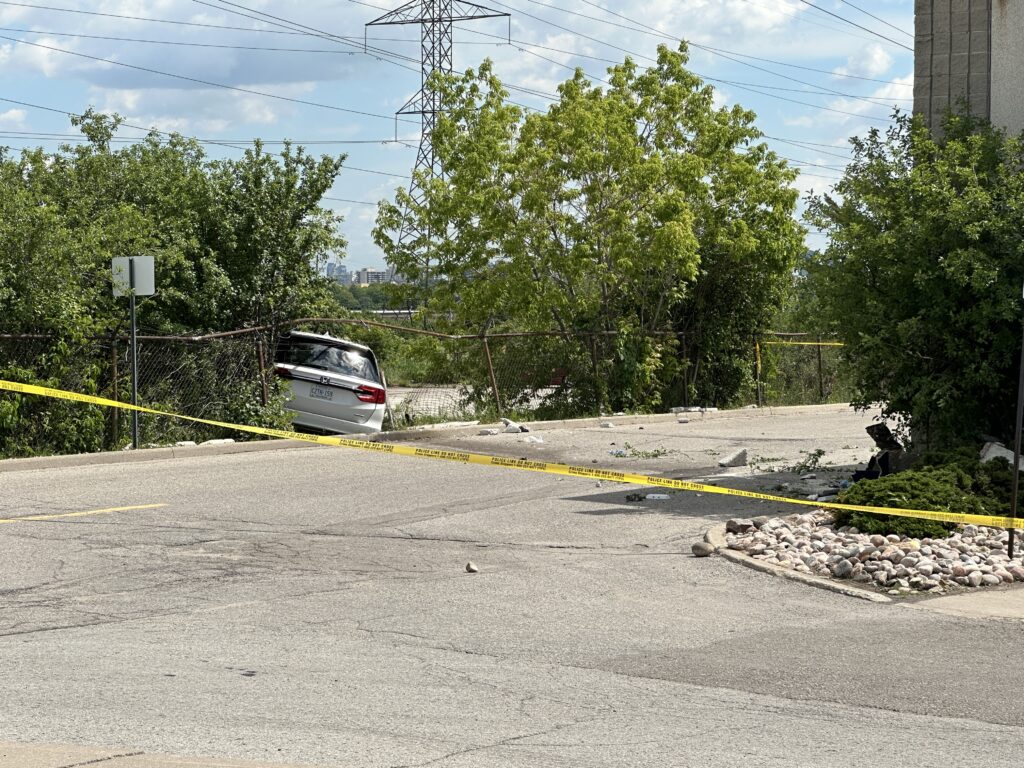 Man seriously injured after collision sends vehicle into building in North York