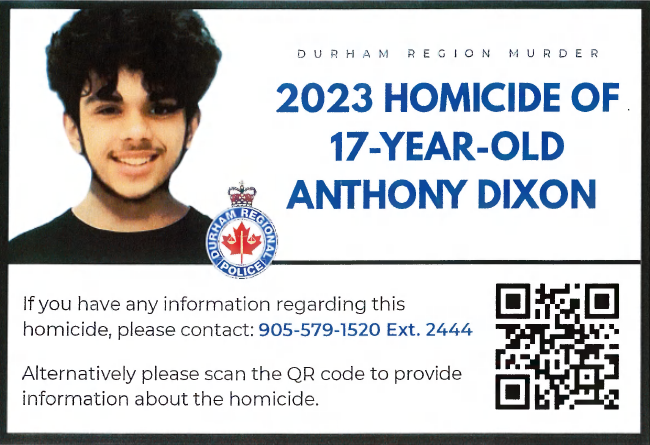 Grim anniversary: Police appeal for information to help solve Pickering teen’s 2023 murder