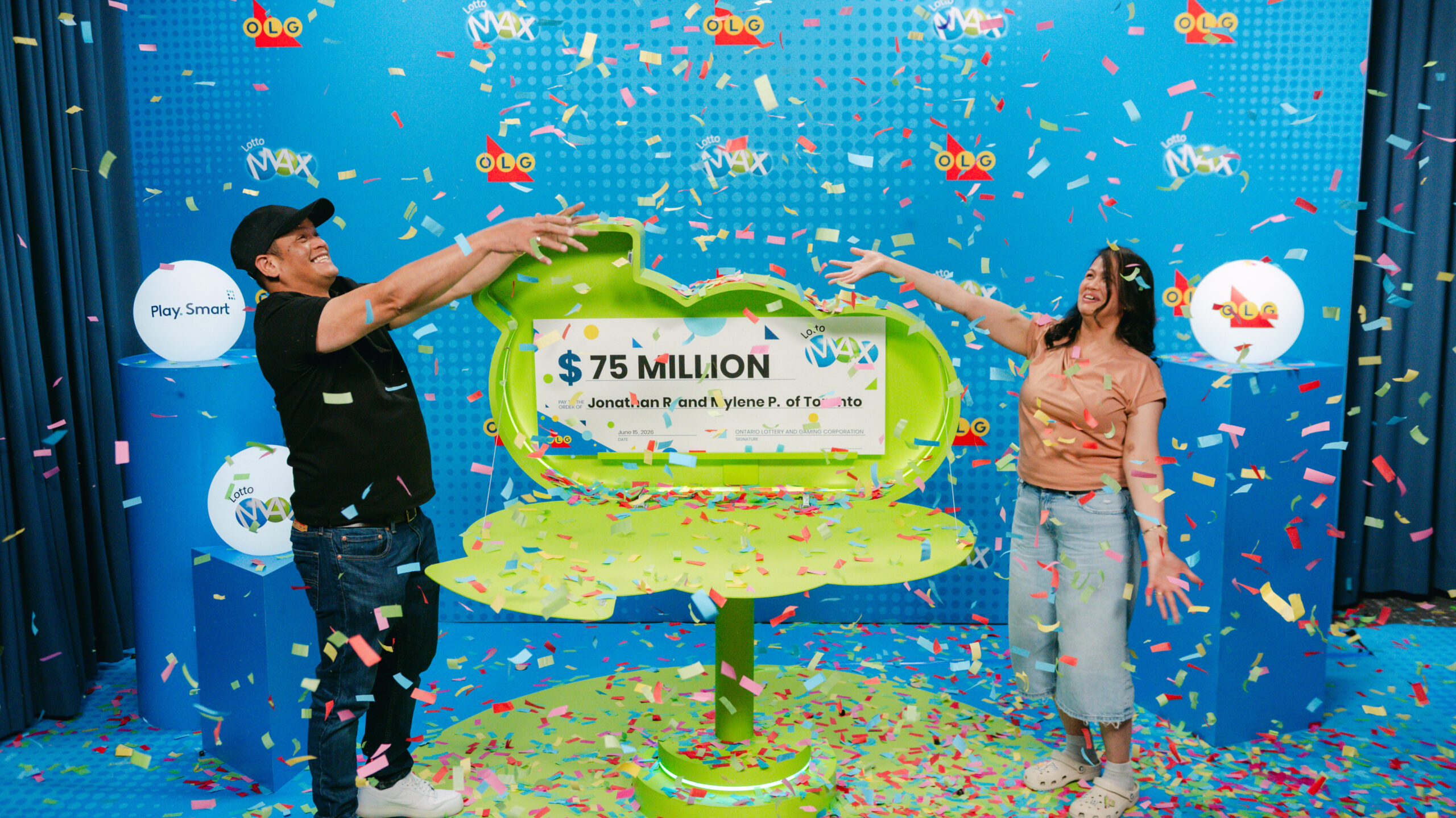 Toronto brother‑sister duo wins massive $75M Lotto Max jackpot — a first in OLG history
