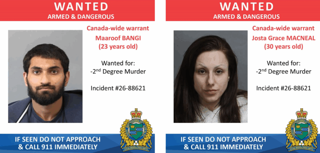 Canada‑wide arrest warrants issued after deadly Niagara Falls shooting
