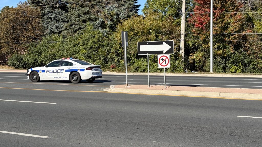 Photo shows the scene of a deadly two-vehicle collision in Brampton on Sun. Sept. 27, 2026. (CityNews/Joe Lotocki)