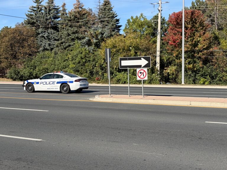Photo shows the scene of a deadly two-vehicle collision in Brampton on Sun. Sept. 27, 2026. (CityNews/Joe Lotocki)